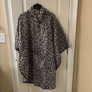 Chico's Animal Print Rain Jacket